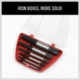 New 6Pc Damaged Screw Extractor Ezy Set Easy Out Broken Screw Bolt Remover Kit - Low Angle