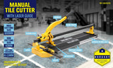600mm Manual Tile Cutter Laser Guide Home Pro Tile Cutting Machine Heavy Duty - Front View
