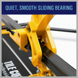 600mm Manual Tile Cutter Laser Guide Home Pro Tile Cutting Machine Heavy Duty - Close-Up Angle