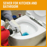 Electric Drain Cleaner Sewage Machine 400RPM Sewer Plumbing Snake Pipe 10M Colis - Extra Image