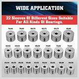 27Pc Universal Pull & Press Sleeve Kit Removal Bushing Driver Set Bearings Seal - Top-Down View