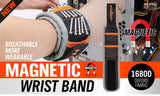 2x Strong Magnetic Wrist Band Magnet Strap Tool Holder Belt Screws Bolt Nut Nail - Front View