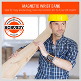 2x Strong Magnetic Wrist Band Magnet Strap Tool Holder Belt Screws Bolt Nut Nail - Side View