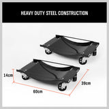 4 x Heavy Duty Wheel Dolly 450 kg 1000 lb Car Vehicle Positioning Jack Platform - Extra Image