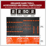52Pc Wall Mounted Tool Storage Rack Wrench Spanner Holder Screwdriver Pliers New, image 5