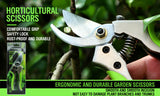 Bypass Pruning Shears Cutter Home Gardening Plant Scissor Branch Tool With Lock - Front View