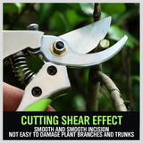 Bypass Pruning Shears Cutter Home Gardening Plant Scissor Branch Tool With Lock - 45-Degree Angle