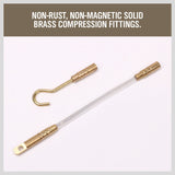 3.3m ⏀ 4mm Fibreglass Electricians Push Pull Rods Cable Cavity Contractors Duct - Close-Up Angle