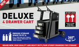 New 4-Drawer Welding Trolley Cart Welder Cabinet MIG TIG ARC Plasma Cutter Bench - Front View