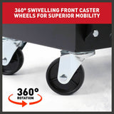 New 4-Drawer Welding Trolley Cart Welder Cabinet MIG TIG ARC Plasma Cutter Bench - Close-Up Angle