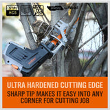 5Pc 300mm Reciprocating Saw Blades 5TPI Wood Timber Pruning Tool W/T Case - Rear View