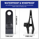 8Pc Awning Tarp Clamp Set Clips Hangers Survival Tent Emergency Grommet - Top-Down View