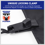 8Pc Awning Tarp Clamp Set Clips Hangers Survival Tent Emergency Grommet - Rear View