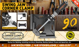 1 x 90° Quick Right Angle Clamps Corner Clamps Vise Wood-working Welding Holder - Front View