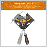1 x 90° Quick Right Angle Clamps Corner Clamps Vise Wood-working Welding Holder - Close-Up Angle