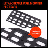 4Pc Parts Storage Bins Tool Organizer Rack Box Workshop Tray With Wall Mounted Board - 45-Degree Angle