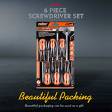 HORUSDY 6Pc Magnetic Screwdriver Set Non-slip Handle Phillips Slotted Tool New - Extra Image