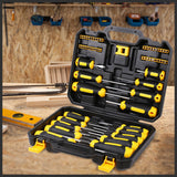 57-Piece Magnetic Screwdriver Set Slotted Phillips Bit Hex Pozidriv Torx Key Bit - Low Angle