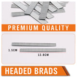 3000Pc Brad Nails 15mm Long 18GA Air Brad Nails Gun Flooring Cornice Carpentry - 45-Degree Angle