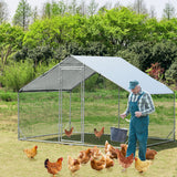 VaKa 3x2x1.95m Metal Walk-in Chicken Coop Rabbit Hutch Cage Hen House Chook Au - Extra Image