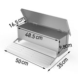 5KG 7.5L Garden Farm Automatic Food Storage Box Stand Chicken Feeder Poultry AU - Top-Down View