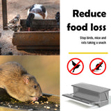 10KG 12.5L Garden Farm Automatic Food Storage Box Stand Chicken Feeder Poultry - Top-Down View