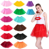 New Adults Tulle Tutu Skirt Dressup Party Costume Ballet Womens Girls Dance Wear, Red, Adults - Front View