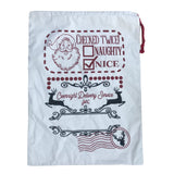 Large Christmas XMAS Hessian Santa Sack Stocking Bag Reindeer Children Gifts Bag, Cream - Santa Head