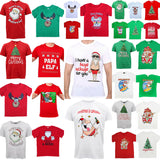New Funny Adult Xmas Christmas T Shirt Tee Mens Womens 100% Cotton Jolly Ugly, Reindeer (Green), XS - Front View