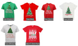 New Funny Adult Xmas Christmas T Shirt Tee Mens Womens 100% Cotton Jolly Ugly, Reindeer (Red), M - Rear View