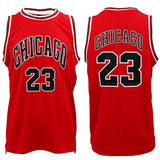 New Men's Basketball Jersey Sports T Shirt Tee Vest Tops Gym Chicago Los Angeles, Black - Chicago 23, M - Close-Up Angle