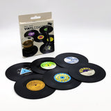 6x Creative Vinyl Record Cup Coasters Glass Drink Tableware Home D?cor, B