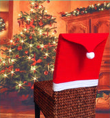 Christmas Chair Covers Tablecloth Runner Decoration Xmas Dinner Party Santa Gift, Table Cloth (130x180 cm) - Top-Down View