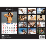 Hunks – 2023 Rectangle Wall Calendar 16 Months Planner New Year Christmas Gift - Front View