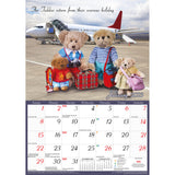 The Return Of Teddy 2023 Rectangle Wall Calendar 16 Months Planner New Year Gift - Side View