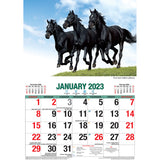 Horses ??2023 Rectangle Wall Calendar 16 Months Planner New Year Christmas Gift