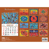 The Dreamtime - 2023 Rectangle Wall Calendar 16 Months Planner New Year Gift - Front View