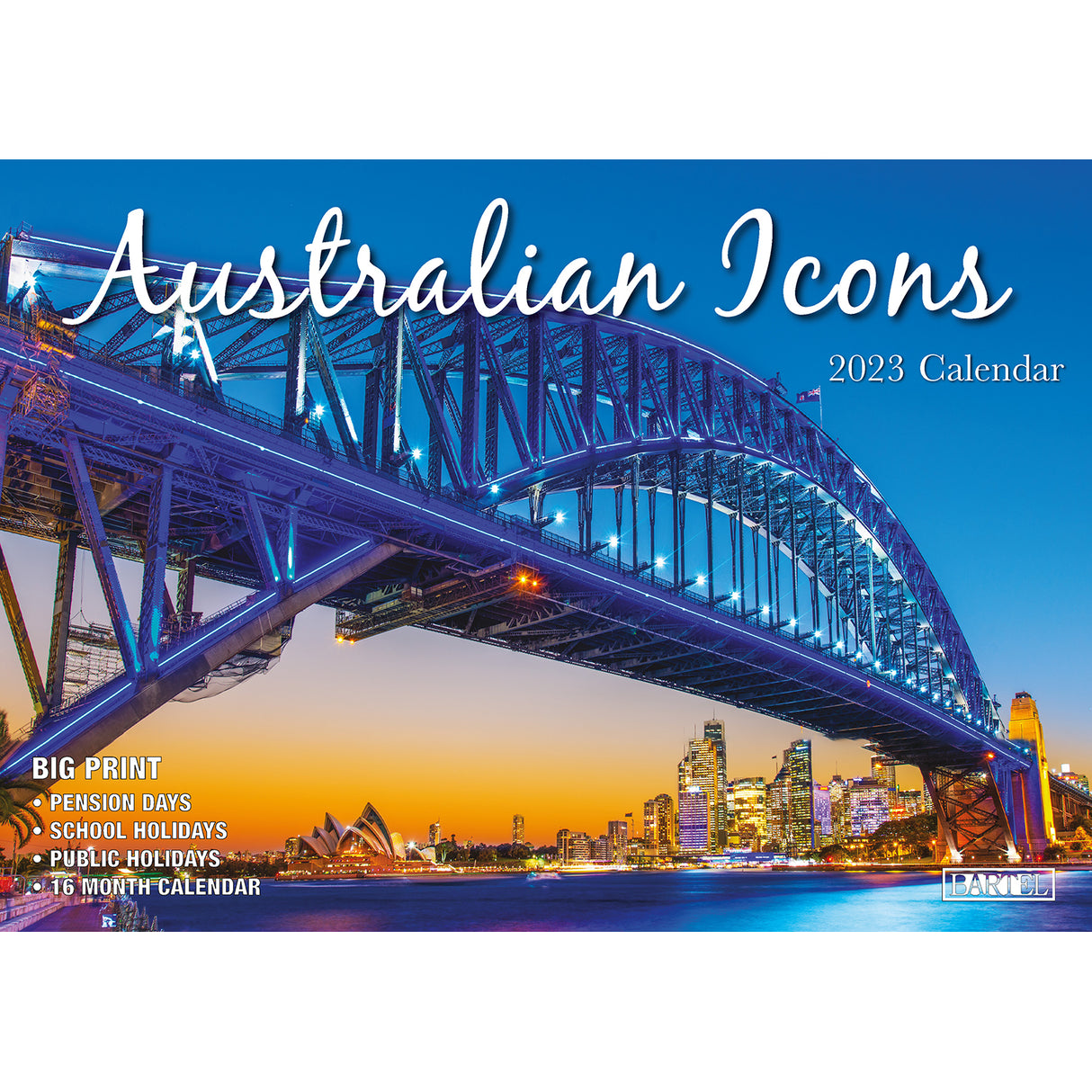 Australian Icons ??2023 Rectangle Wall Calendar 16 Months Planner New Year Gift