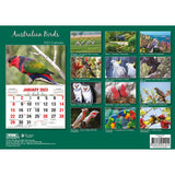 Australian Birds – 2023 Rectangle Wall Calendar 16 Months Planner New Year Gift - Front View
