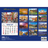 Melbourne & Victoria 2023 Rectangle Wall Calendar 16 Month Planner New Year Gift - Front View