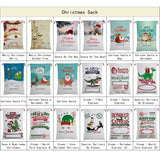 50x70cm Canvas Hessian Christmas Santa Sack Xmas Stocking Reindeer Kids Gift Bag, Cream - Winter Is Coming - 45-Degree Angle