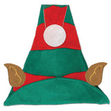 Christmas Unisex Adults Kids Novelty Hat Xmas Party Cap Santa Costume Dress Up, Elf w Ears - Front View