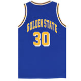New Men's Basketball Jersey Sports T Shirt Tee Vest Tops Gym Chicago Los Angeles, Blue - Golden State 30, XL - Front View