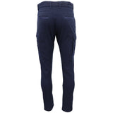 Men's Cotton Drill Cargo Work Pants UPF 50+ 13 Pockets Tradies Workwear Trousers, Black, 30