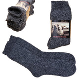 3 Pairs Merino Wool Thick Double Cushion Heavy Duty Socks Tradie Warm Thermal, 6-11 - Side View