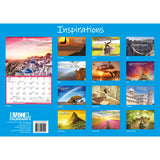 Inspirations 2024 Rectangle Wall Calendar 13 Months Planner Motivational Quotes - Front View