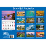 Beautiful Australia - 2024 Rectangle Wall Calendar 16 Months Scenic Landscapes - Front View