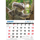 Australian Wildlife - 2024 Rectangle Wall Calendar 16 Months Animal Photography - Front View