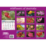 Wildflowers of Australia - 2024 Rectangle Wall Calendar 16 Months Floral Images - Front View