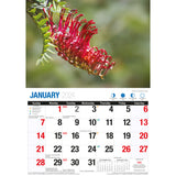 Wildflowers of Australia - 2024 Rectangle Wall Calendar 16 Months Floral Images - Side View
